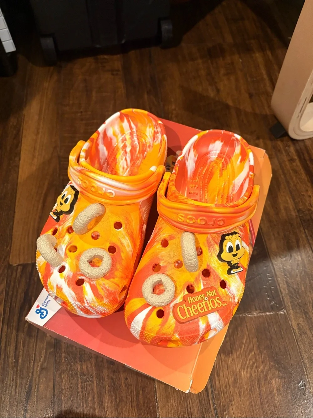 Crocs Kids' Orange Tie-Dye Clog with Cereal Charms
